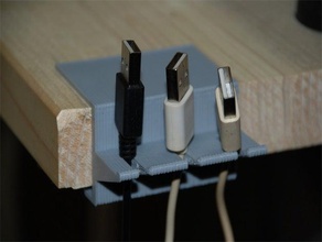 clampable kablo tutucu özelleştirilebilir yönetimi sıkma 3d print model - Mito3D