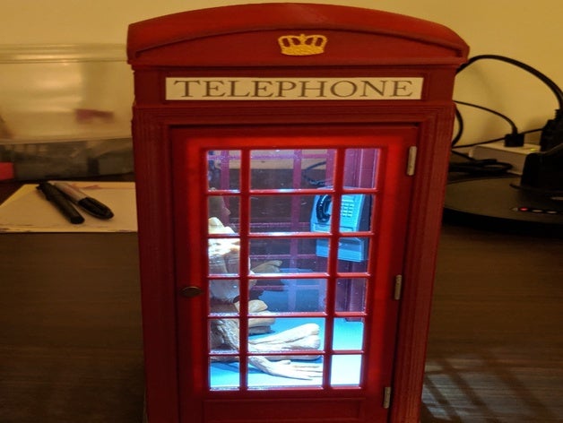 british phone booth decor 3D print model - Mito3D