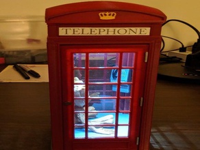 british phone booth decor 3d print model - Mito3D