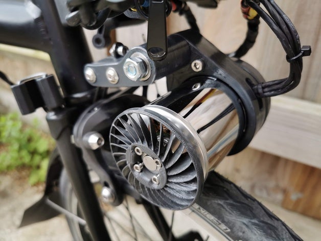 vélo électrique entraînement par friction construire sport et loisirs 3D print model - Mito3D