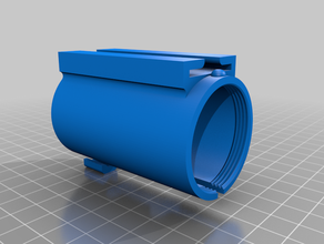 poop bag holder w mount pets 3d print model - Mito3D