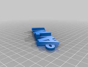 my customized iamburny's v2 text - name keyring antonia keychains 3d print model - Mito3D