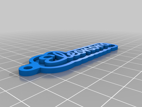 mi tecla personalizada de la cadena ele llaveros personalizado 3d print model - Mito3D