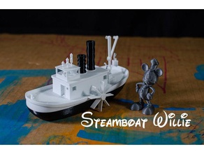 steamboat willi toy & game accessories bath bathtub bathtubboat boat children disney float kids mickey mouse micky ship steam swim 3d print model - Mito3D