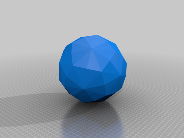 disdyakis triacontahedron zar 3D print model - Mito3D