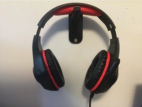 headset stand computer headphones holder 3d print model - Mito3D