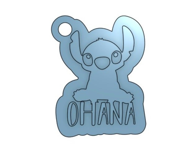 stitch keychain keychains 3D print model - Mito3D