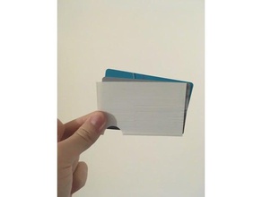 scheda di portafoglio accessori card minimalista slim wallet 3d print model - Mito3D