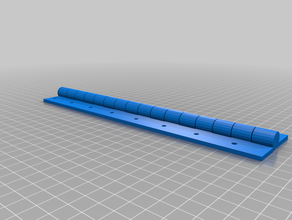 la mia su misura parametrica della cerniera del piano v2 parti 3d print model - Mito3D
