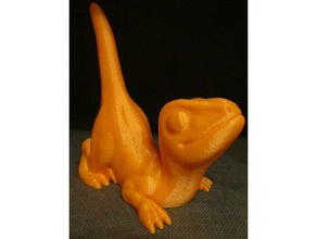 velociraptor fácil de impressão sem apoio modelos animais bebê dos desenhos animados dino dinossauro a figura modelo raptor escultura supportless 3d print model - Mito3D