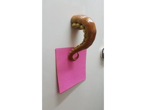 tentacolo magnete del frigorifero famiglia titolare di carta tentakel 3d print model - Mito3D