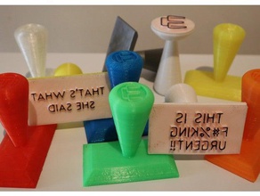Neuheit Stempel Kunst-tools 3d print model - Mito3D