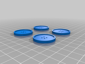 gros boutons ronds x4 accessoires personnalisé 3d print model - Mito3D