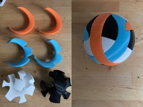 kugelförmiges puzzle Mathe-Kunst 3d-puzzle 3d print model - Mito3D