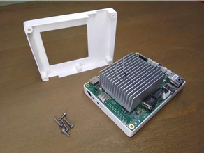 low-profile atomic pi case electronics box enclosure linux mounting raspberry 3d print model - Mito3D