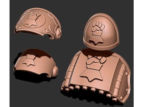 puños emperador - marine pack de actualización juegos y juguetes 3d print model - Mito3D