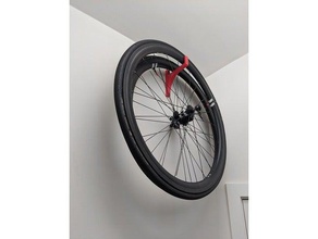 wall bracket organization bicycle mount wheels 3d print model - Mito3D
