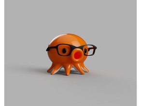 3dtakotuesday Brille Spielzeug & game Zubehör hipster octopus 3d print model - Mito3D