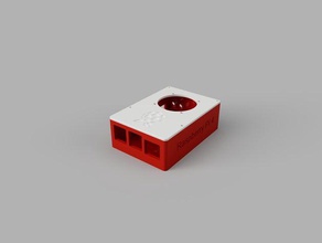 raspberry pi 4 case 40mm fan elektronik durumda 3d print model - Mito3D