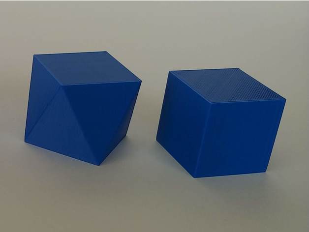 cubo y antiprisma matemática antiprism a geometria poliedros poliedro sólida 3D print model - Mito3D