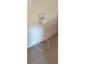uk socket phone charging shelf household charger plug samsung stand 3d print model - Mito3D