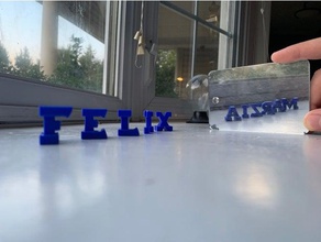 felix marzia alternate perspective letters 3d printing 3d print model - Mito3D
