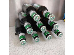 bottiglie di birra rack portabottiglie gamma bouteilles bi ri versare frigo tag ou re frigidaire portes-bouteilles cucina & sala da pranzo beerholder bottiglia supporto frigorifero 3d print model - Mito3D