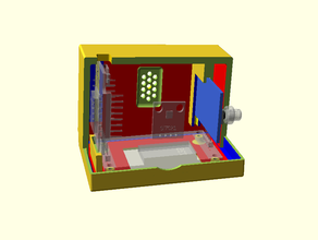 boîte à écran lcd de 1,8 st7735 l'électronique arduino la openscad wemos 3d print model - Mito3D
