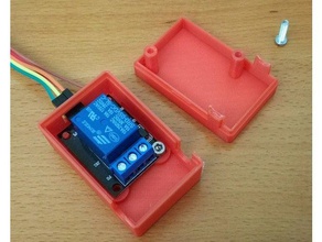 customizable 5v relay case updated version electronics openscad 3d print model - Mito3D