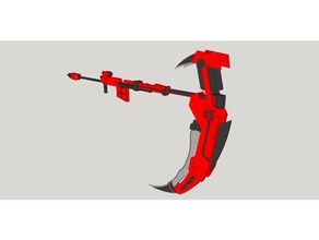 rwby hilal dönüştürülebilir dönüşüm yükseldi hobi gül silah 3d print model - Mito3D