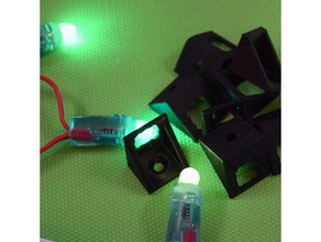 clip holder ws2811 rgb ip68 full color led strip outdoor & garden freecad 3d print model - Mito3D