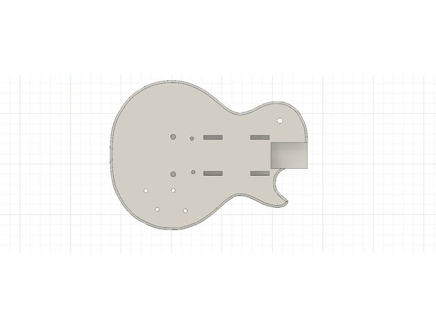 gibson les paul a música violão instrumento 3D print model - Mito3D