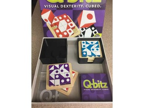 q bitz plate cube holder toys & games 3d print model - Mito3D