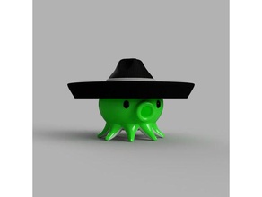 3dtakotuesday sombrero toy & game accessories hat mexican mexico octopus 3d print model - Mito3D