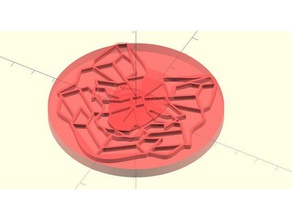 loup-tsuba L'impression 3d openscad l'épée tevo tarentule tsuba 3d print model - Mito3D