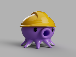 3dtakotuesday Bau Hut Mütze Spielzeug & game Zubehör hat Helm octopus Sicherheit 3d print model - Mito3D