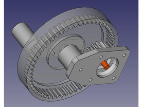 nema 14 handkurbel generator engineering 3d print model - Mito3D