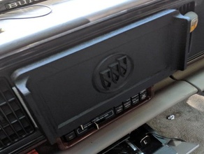 magnético doble din estéreo cubrir buick rollo de su propio la automoción logotipo cubierta 3d print model - Mito3D