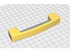 l'absence de poignée porte le bricolage 3d print model - Mito3D