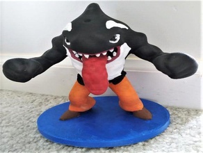 remix moby lamber - base refazer malha, desafiando impressão criaturas criatura monte do mar tubarão rua tubarões a língua 3d print model - Mito3D