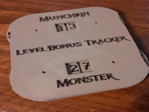 munchkin + level do monstro buff contador brinquedo & acessórios para jogos nível 3d print model - Mito3D