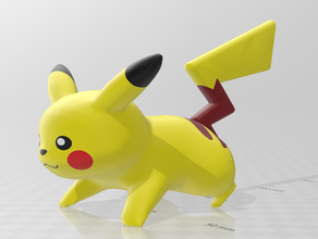 cinco cores pikachu brinquedos & games pokemon figuras 3d print model - Mito3D