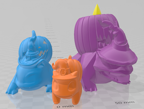 halloween bulbasaur bisaknosp venusaur Spielzeug & game Zubehör jack-o-Laterne jackolantern Kürbis 3d print model - Mito3D