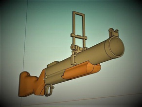 m79 grenade launcher - scale 1 4 scans & replicas gun 3d print model - Mito3D