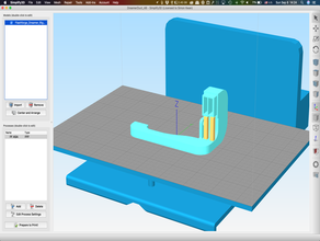 flashforge dreamer right extruder duct remix 3d printer parts fan 3d print model - Mito3D