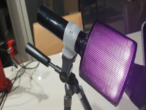 microphone & speaker tripod bracket electronics 3d print model - Mito3D
