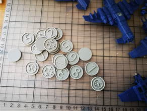 aeronautica imperialis token set toy & game accessories 3d print model - Mito3D