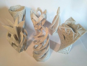 eğlenceli kuleler matematik sanatı binalar şehir model süpürme kuleleri 3d print model - Mito3D