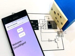 smart wi-fi plug esp arduino automatización del hogar la electrónica esp8266 smartplug 3d print model - Mito3D