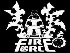 fire force stencil 2d art anime fireman company 8 magic manga 3d print model - Mito3D